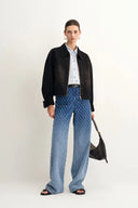 Natalie Gradient Jeans in Jacquard Denim