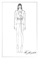 Beatrice Short Trench Coat in Cotton Twill