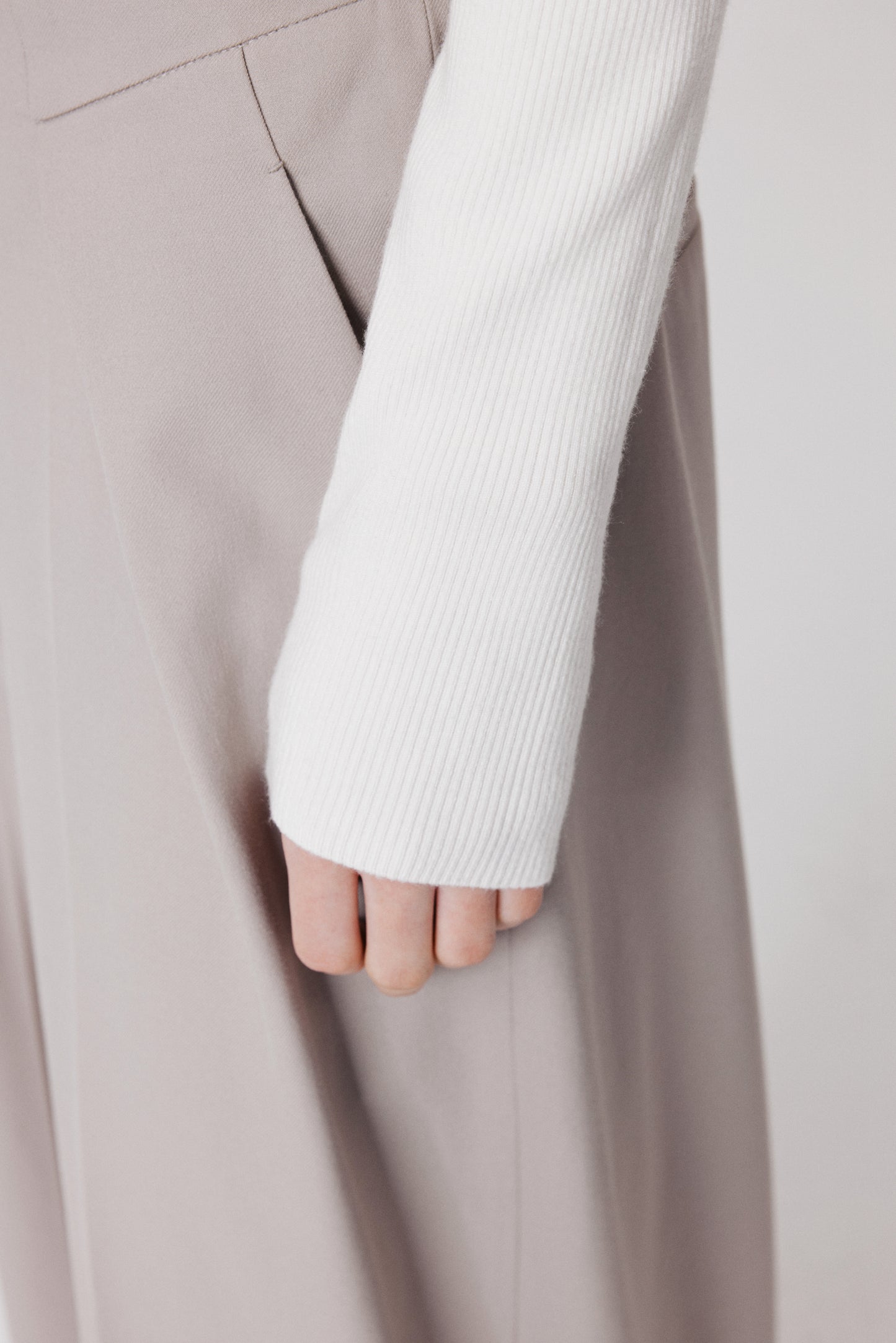 Venus Asymmetrical Sweater in Silk Wool Blend