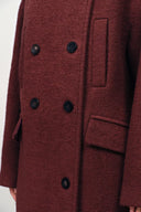 Sophie Cocoon Coat in Merino Wool Twill