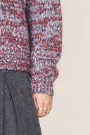 Fjord Hand Embroidered Floral Sweater in Multi Yarn Merino Wool