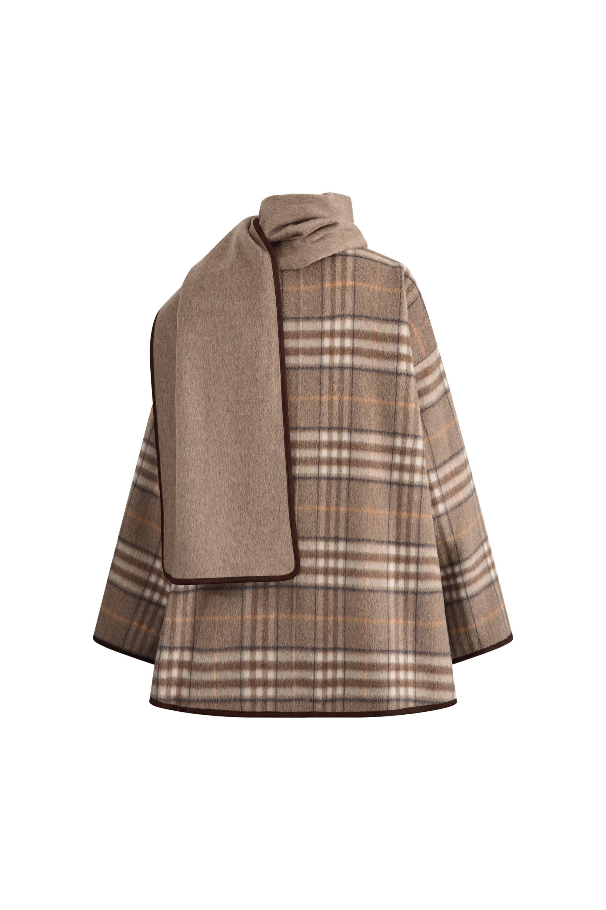 St.cecilia girlish リバーウールコート　キャメル Cecilia Reversible Double Face Short Coat in Wool Cashmere Blend