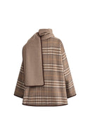 Cecilia Reversible Double Face Short Coat in Wool Cashmere Blend