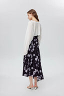 Cardigan semi-transparent Shrug en maille Tencel soie