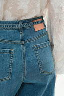 Ella Gürteljeans mit Waschung aus Lyocell Denim