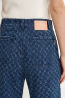 Jean droit jacquard Quinn en denim jacquard