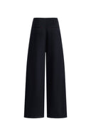 Soft Sculpture Contrast Stitch Barrel Leg Jeans in Cotton Denim