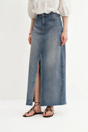 Denim Skirt in Cotton Denim