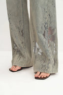 Thalia Devoré Jeans aus Verbund-Denim