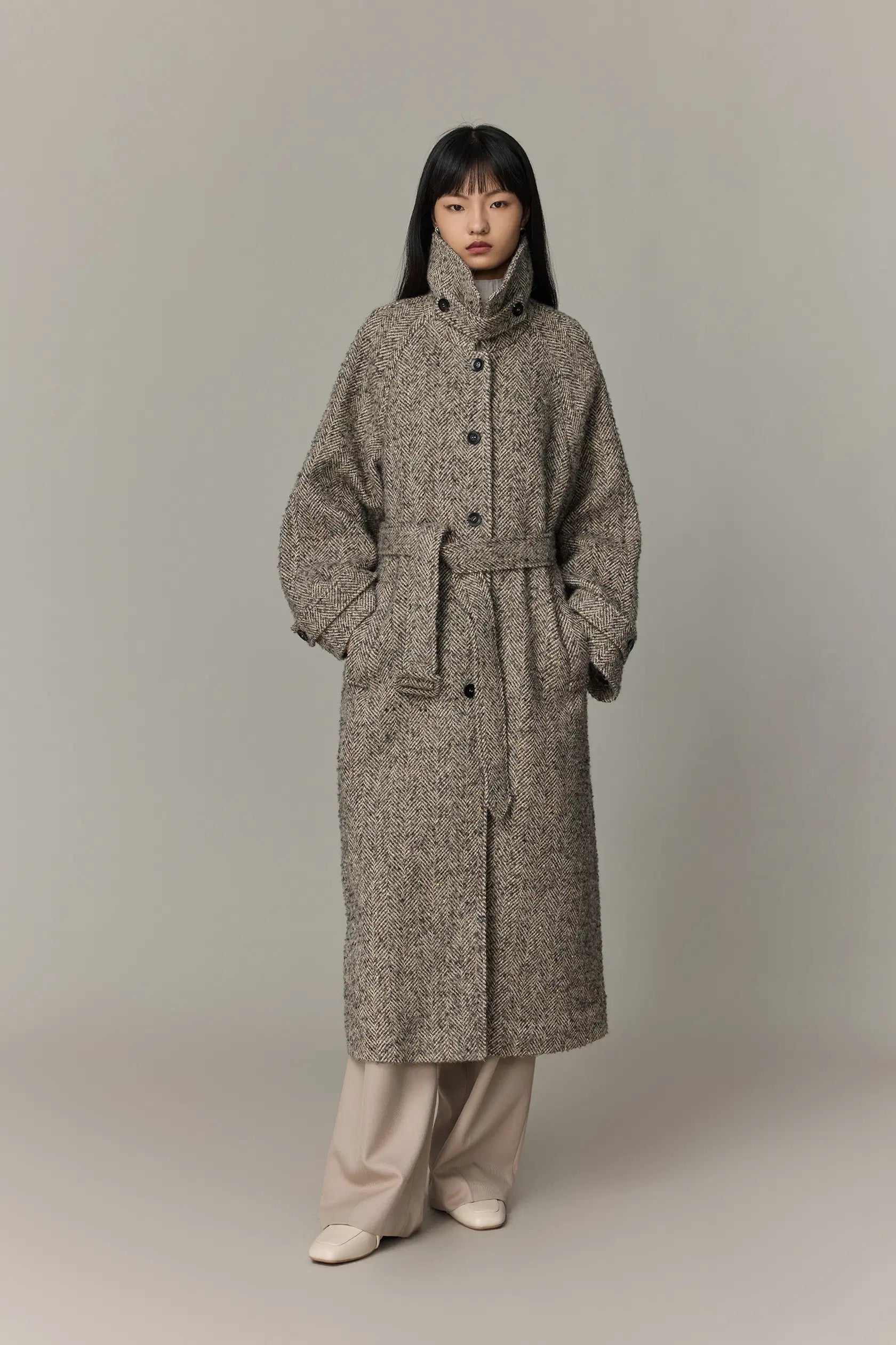 Margot Long Coat in Wool-Alpaca Blend – fbrq.com Margot Long Coat in Wool-Alpaca Blend – fbrq.com