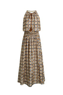 Jocelyn Sleeveless Dress in Crinkled Silk Blend