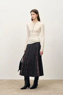 Issac Leichter Langarm-Pullover aus Merinowoll-Zopfmuster