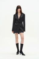 Mel Blazer Suit Dress in Acetate-Merino