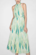 Florida Halter Dress in Premium Flora Print