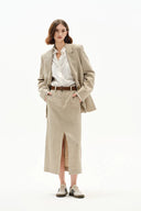 Amy Hand Sewn Blazer in Dew Retted French Linen