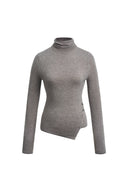 Edith Oberteil mit asymmetrischem Saum aus Wollmischgewebe