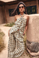 Jocelyn Halter Neck Top in Crinkled Silk Blend