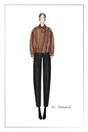 Terra Vintage Brown Leather Jacket in Vegan Leather