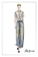 Rhea Distressed Jeans in Cotton Denim