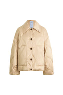 Thurston Quilted Lapel Down Jacket in High Density Water-Repellent