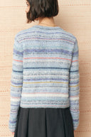 Effie Strickjacke mit Farbverlaufstreifen aus Mischgarn-Strick