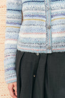 Effie Strickjacke mit Farbverlaufstreifen aus Mischgarn-Strick