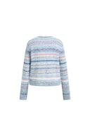 Effie Strickjacke mit Farbverlaufstreifen aus Mischgarn-Strick