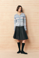 Effie Strickjacke mit Farbverlaufstreifen aus Mischgarn-Strick