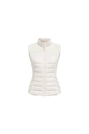Elara Fitted Knit Panel Cropped Down Vest