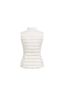 Elara Fitted Knit Panel Cropped Down Vest