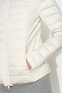 Elara Fitted Knit Panel Quilted Down Jacket