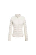 Elara Fitted Knit Panel Quilted Down Jacket