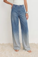 Elara Rhinestone Straight Leg Jeans