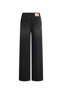 Eleanor Embellished Straight Leg Jeans in Cotton Denim