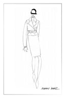 Eliana taillierte Cropped-Trenchjacke aus gewachstem Lammleder