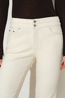 Eliza Cropped Skinny Jeans in Fleece Lined Denim