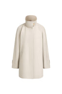 Elowen Pleated Back Cape Trench Coat in Cotton Twill