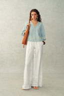 Elsa Pleated Balloon Pants in 100% Lightweight Cotton