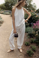 Elsa Pleated Balloon Pants in 100% Lightweight Cotton