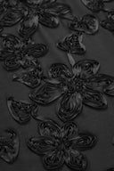 Engrave Embroidered Dress in Silk Wool Blend