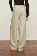 Erica Thin Waist Wide Leg Relaxed Pants in Tencel Linen Blend