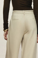 Erica Thin Waist Wide Leg Relaxed Pants in Tencel Linen Blend