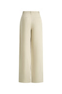 Erica Thin Waist Wide Leg Relaxed Pants in Tencel Linen Blend