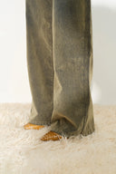 Erin Sheen Wide Straight Leg Jeans in 100% Cotton Denim
