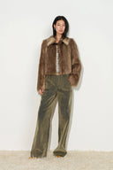 Erin Sheen Wide Straight Leg Jeans in 100% Cotton Denim