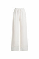 Eve Openwork Drawstring Wide Leg Pants