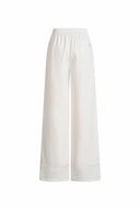 Eve Openwork Drawstring Wide Leg Pants