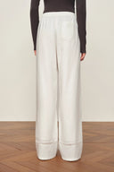 Eve Openwork Drawstring Wide Leg Pants