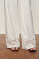 Eve Openwork Drawstring Wide Leg Pants