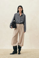 Evelyn Buckled Oversized Shirt